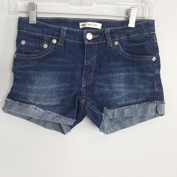 Girls Levi's Shorty Short Denim Shorts 14 - Picture 1 of 6